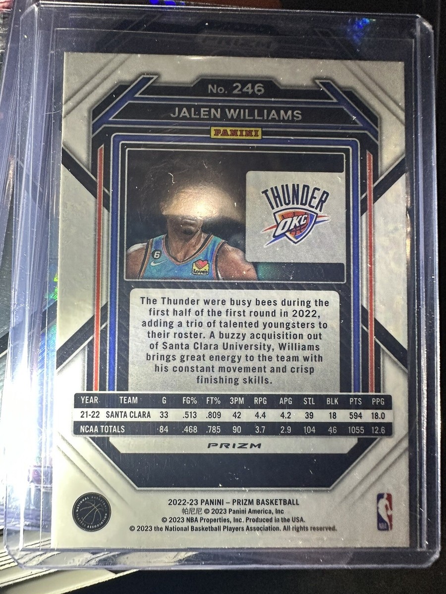 Jalen Williams Silver Prizm Rookie | eBay