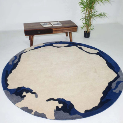Round Rug, 8 ft Round Rug, Hand Tufted, 9x9, 10x10 Wool Round Carpet, Circle Rug