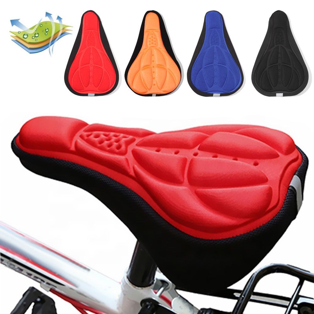 Accessories Bicycle Gel Pad Bike Seat Cover Cycling 3D Cushion Soft Cushion eBay
