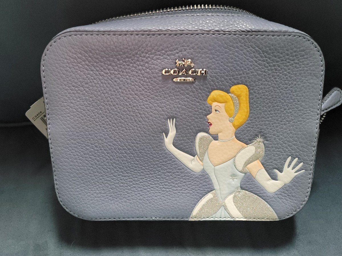Coach Disney X Coach Mini Camera Bag With Cinderella Periwinkle