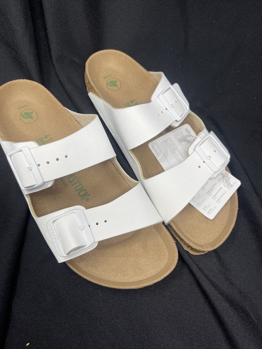 BIRKENSTOCK✴︎size41 Birkenstock 41 Arizona BS White Sandals Women Size 10 (pc811