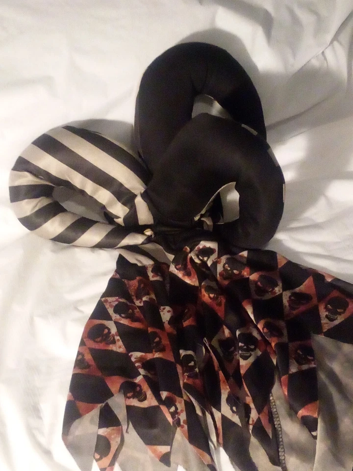 Disfraz bufón miedo multicolor talla grande infantil en buen estado. Foto 2 de 4