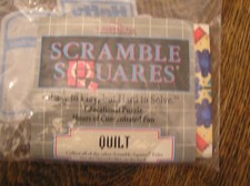 B Dazzle Scramble Squares QUILT Challenging Puzzle w/ 9 Squares Ages 4 104