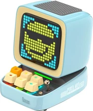 Divoom Ditoo Plus Blue Retro 16x16 App Controlled Pixel Art Bluetooth Speaker