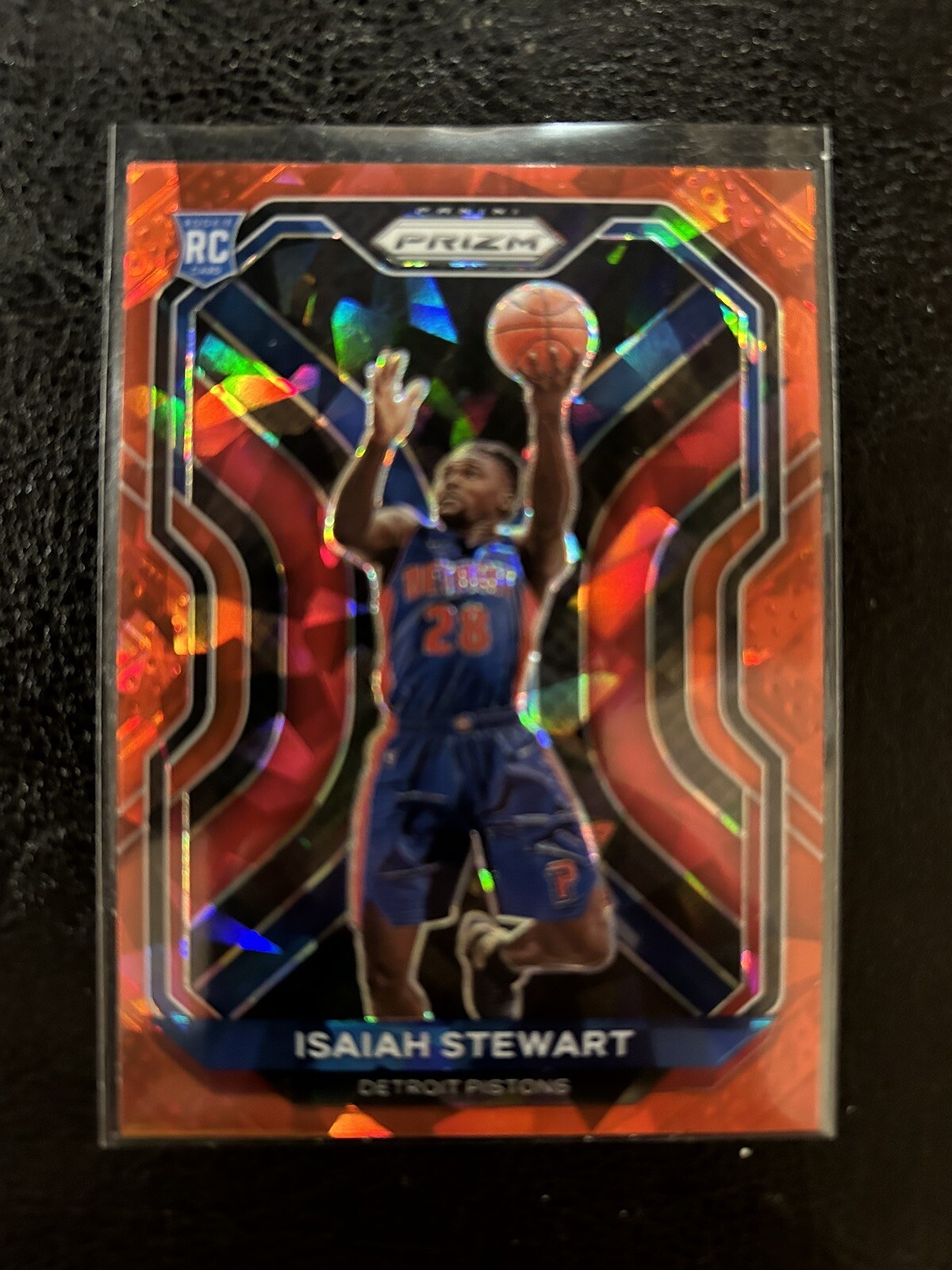 2020-21 Panini Prizm Isaiah Stewart #254 RC Rookie RED Cracked Ice