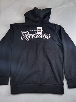 Young And Reckless Los Angeles Script Graphic Hoodie Sweatshirt Size Small