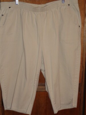 liz & me  wp 2x  22/24  kakahi st6yle capri side pockets cotton / spandex