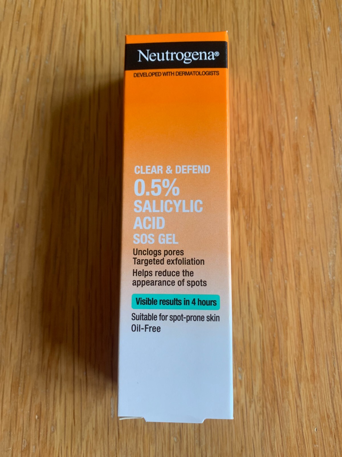 Brand New & Boxed NEUTROGENA 0.5% Salicylic Acid SOS Gel 15ml - Spot Prone Skin
