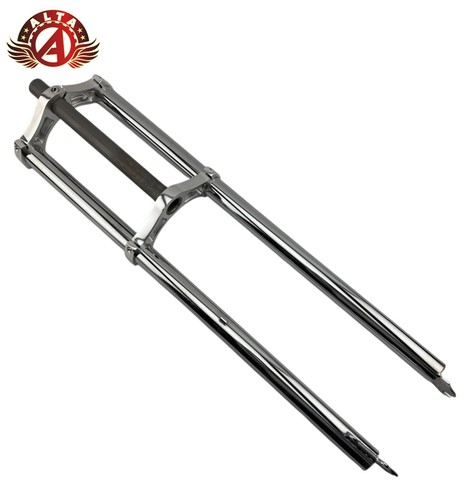 ALTA Triple Tree Fat Bike, 1-1/8" (28.6mm) Aluminum Crown Disk Brake Fork CHROME - Picture 3 of 5