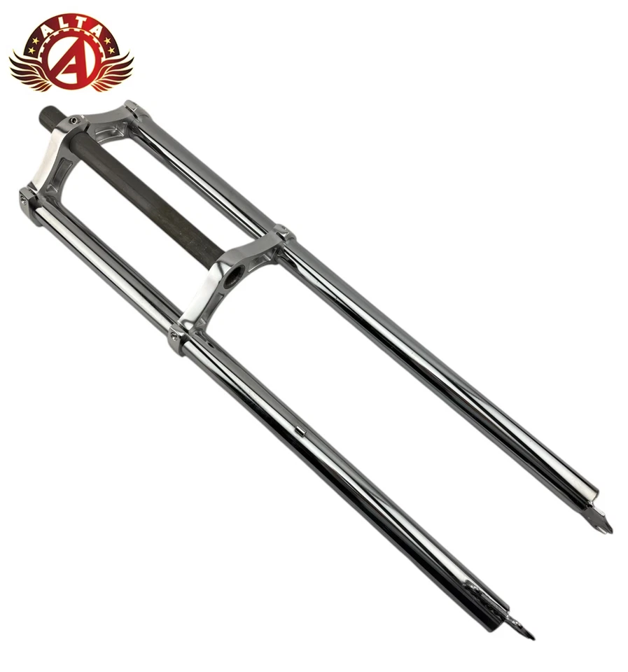 ALTA Triple Tree Fat Bike, 1-1/8" (28.6mm) Aluminum Crown Disk Brake Fork CHROME - Image 3 of 4