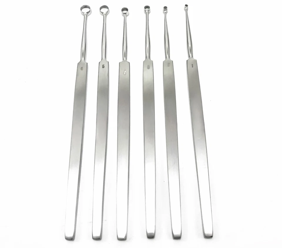 FOX LUPUS Lupuskürette 14cm 1,2,3,4,5,6 mm Haut Kürette Fußpflege - Bild 2 von 4