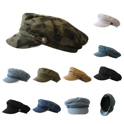 #ad Fiddler Hat Sailor Greek Fisherman Cap Marine Yacht Boat Costume Unisex Fashion $18.04