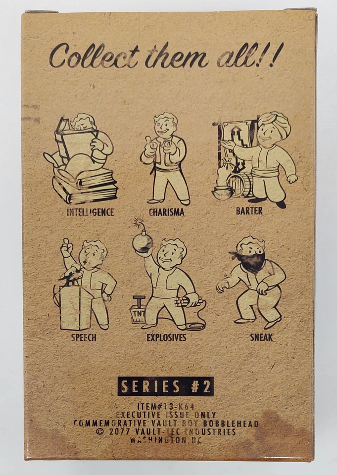 Gaming Heads Fallout 4 Vault Boy 111 UNARMED Bobblehead Figur Serie 2 | NEU! - Bild 3 von 4