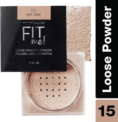 Maybelline, Fit Me, lose Finishing Pulver, 15 Licht, 0,7 Unzen (20 g) UK