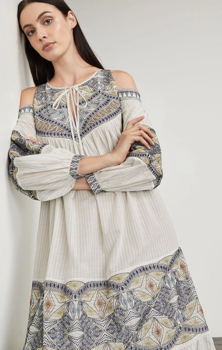 Bcbg cold shoulder dress deals