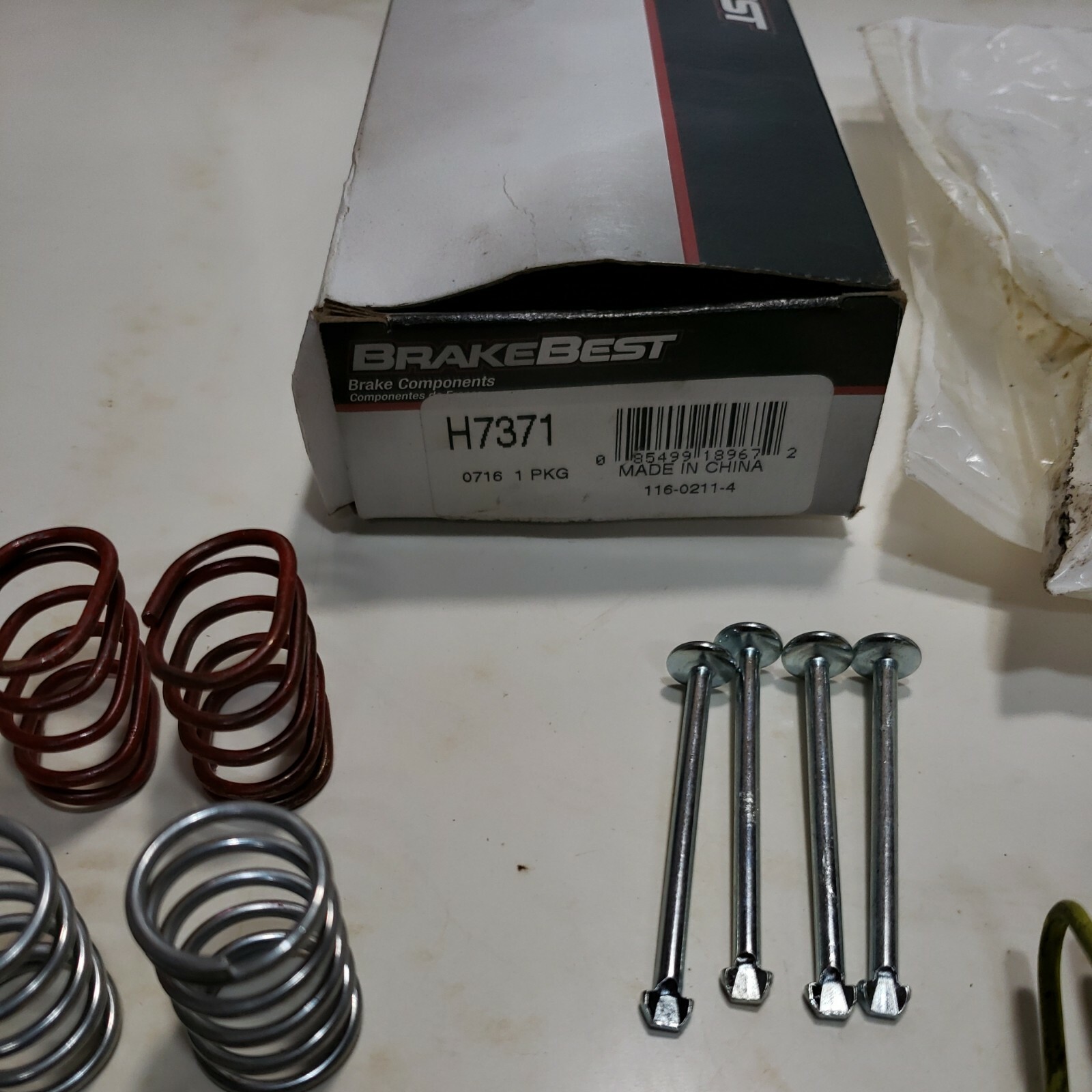 BrakeBest H7371 Drum Brake Hardware Kit OPEN missing 1 long spring eBay
