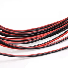 Silicone Flexible Red & Black 2-Core Twin Cable 10/12/14/16/18/20/24/26AWG Wire