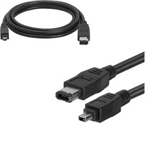 Vaster 20077-10 IEEE-1394 FireWire iLink DV Cable 6Pin-4Pin 10ft