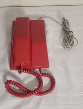 Red Contempra Touchtone Dial Phone Northern Telecom Electric Digitone Canada