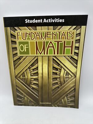 Bob Jones Fundamentals of Math Student ACTIVITIES (2nd Edition) 7th Grade NEW
