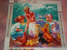 CHILDREN PRESENTS DIY 5D Diamond Painting Cross Stitch Picture COMPLETED NEW