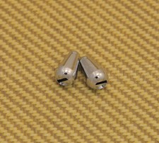 SK-0710-010 2 Chrome Switch Tips f/ Strat Fits CRL/Fender/Oak Grigsby Switches