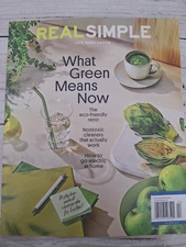 Real Simple April 2023 Magazine What Green Means Now Nontoxic Cleaners Electric