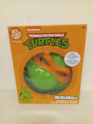Ben Cooper Ninja Turtles Michelangelo Costume Mask Adult 1 Size New & Sealed