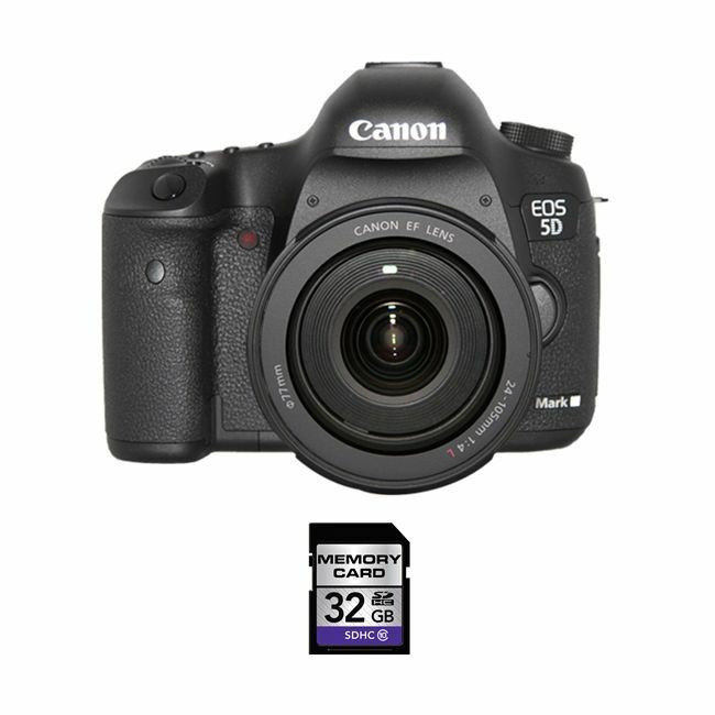 Canon EOS 5D Mark III 22.3MP Digital SLR Camera - Black (with EF L
