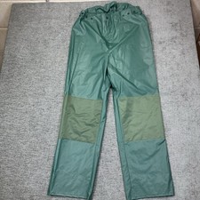 Columbia Sportwear Rain Pants Men s Medium Waterproof Green PVC Snap
