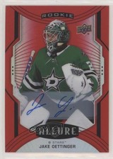 2020-21 Upper Deck Allure Rookie SP Red Rainbow Jake Oettinger #133 Auto 01zd