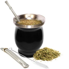 Norte Yerba Mate Cup Kit, 8-Ounces Traditional Mate Tea Cup/Gourd Set | Inclu...