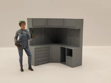 TOOL WORK COUNTER V3 3D PRINTED 1/24 SCALE MODEL