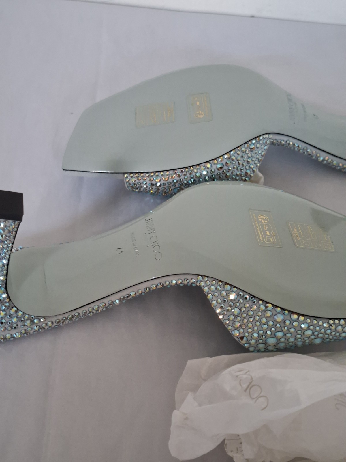 Jimmy Choo SKYE 70MM MULES IN SIZE UK 8 NEW WITH BOX image 2