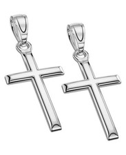 Cross Necklace for Men and Women, Exquisite/Gold/Black Cross Medium 2 Silver