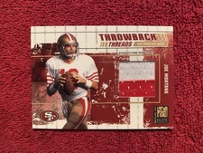 2003 Donruss Elite Throwback Threads Joe Montana, Jeff Garcia 28/75 