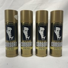 4 Vintage Consort Extra Hold Hairspray for Men 8.3 Ounces/235ml 14fl Oz