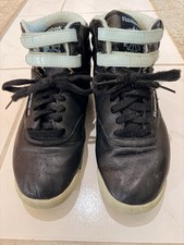 1990 s Women s Reebok Classic Freestyle Hi High Top Sneakers - Black - Size 7