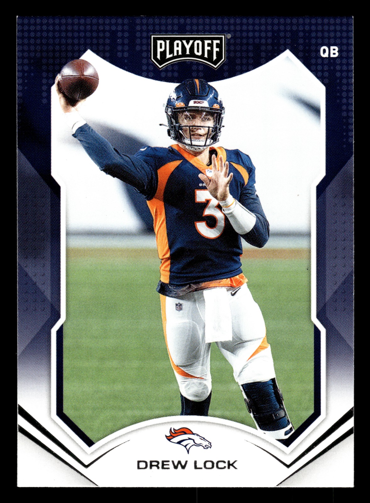 Drew Lock 2021 Panini Playoff #75 Kickoff Denver Broncos