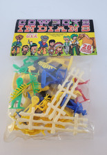 Vintage Tim Mee Cowboys and Indians 26-Piece Playset New in Package