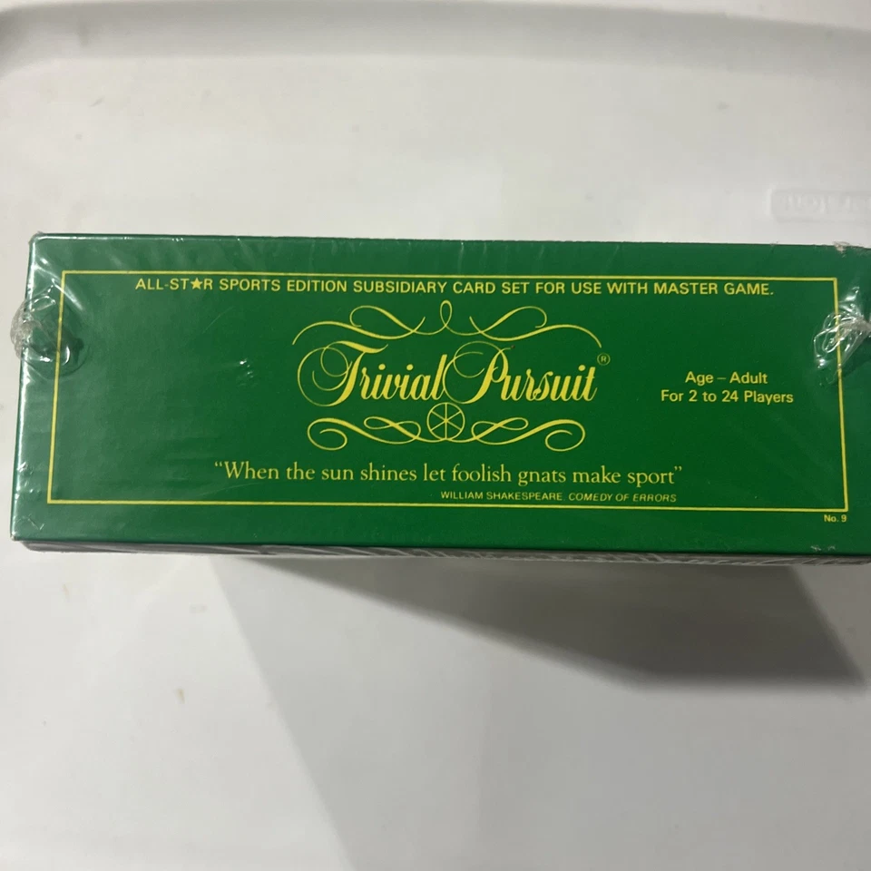 Trivial Pursuit ALL STAR SPORTS Edition , Subsidiary Card Set ,New, Factory Seal - Image 4 of 4