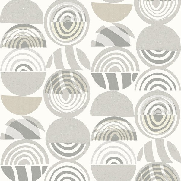 Fd26444_Seychelles Abstrakt Bogen Hellgrau Beige Fine Decor Tapete-image