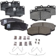 Front and Rear Ceramic Brake Pad Set For 1993-1997 Toyota Land Cruiser