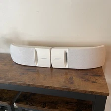 Bose 161 Speakers Wall Mountable Bookshelf Surround White Pair W/Wall Brackets