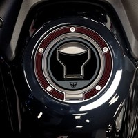 Aufkleber 3D Kompatibel Mit Honda Africa Twin 2024-2026 Tankdeckelschutz Schwarz