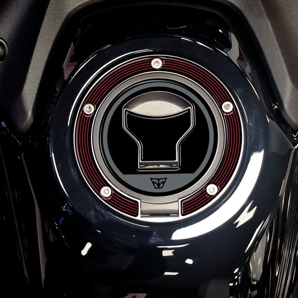 Aufkleber 3D Kompatibel Mit Honda Africa Twin 2024-2026 Tankdeckelschutz Schwarz-image
