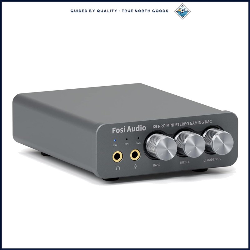 Gaming DAC Headphone Amplifier for PS5 and PC with USB Type C and RCA Outputs
