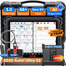 2025 Autel MaxiSYS Ultra S2 AI Diagnostic Scanner Tool VCMI2, Topology 3.0, ADAS