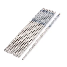Tableware Family Dinner Stainless Steel Floral Pattern Chopsticks 5 Pairs