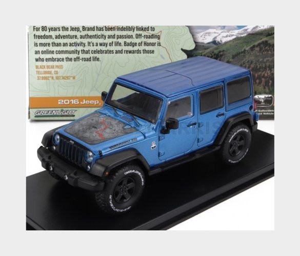 Greenlight Jeep Wrangler Unlimited Black Bear Edition 2016 1:43 86198